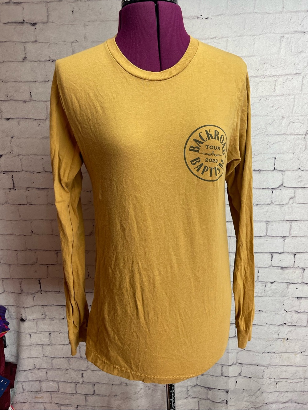 Jelly roll 2023 back road baptism concert tee long sleeves size small